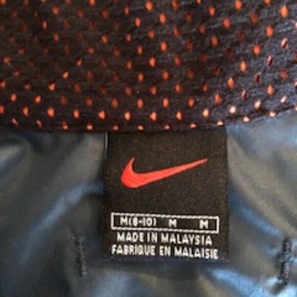 Nike Running Vintage Athletic 1/2 Zip Windbreaker Jacket Teal Green + Grey Sz M - Picture 5 of 5